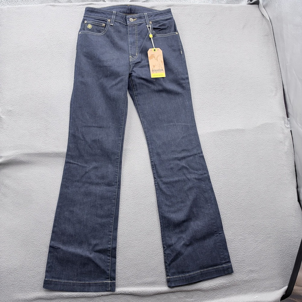 Schaefer Outfitter Jeans Womens 28R Dark Indigo Dallas Bootcut Stretch Denim